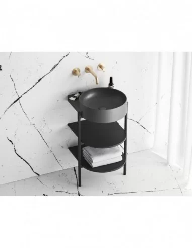 Praustuvas Yard 40 be skylės, Antracitas, RAVAK