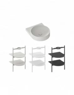 Praustuvas Yard 40 be skylės, Smoke grey, RAVAK