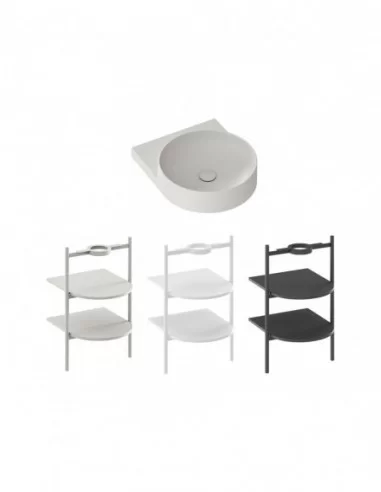 Praustuvas Yard 40 be skylės, Smoke grey, RAVAK