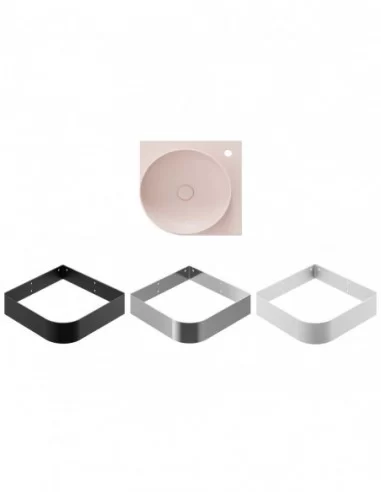 Praustuvas Yard 45 C su skyle maišytuvui, Alabaster pink, RAVAK