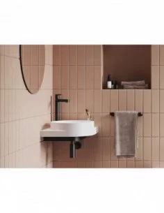 Praustuvas Yard 45 C su skyle maišytuvui, Baltas matinis, RAVAK