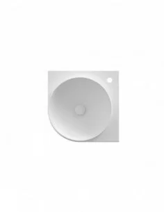 Praustuvas Yard 45 C su skyle maišytuvui, Baltas matinis, RAVAK