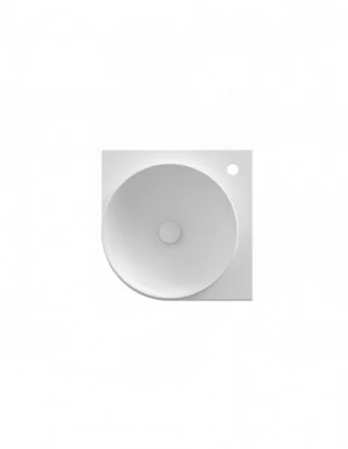 Praustuvas Yard 45 C su skyle maišytuvui, Baltas matinis, RAVAK