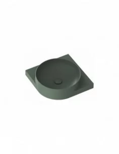 Praustuvas Yard 45 C su skyle maišytuvui, Grey green, RAVAK