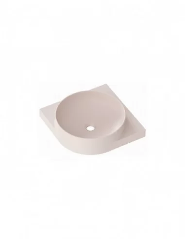 Praustuvas Yard 45 C, be skylės, Alabaster pink, RAVAK