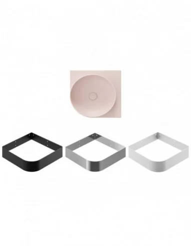 Praustuvas Yard 45 C, be skylės, Alabaster pink, RAVAK