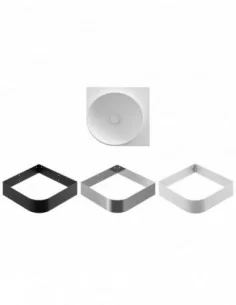 Praustuvas Yard 45 C, be skylės, Baltas matinis, RAVAK