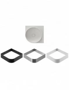 Praustuvas Yard 45 C, be skylės, Smoke grey, RAVAK