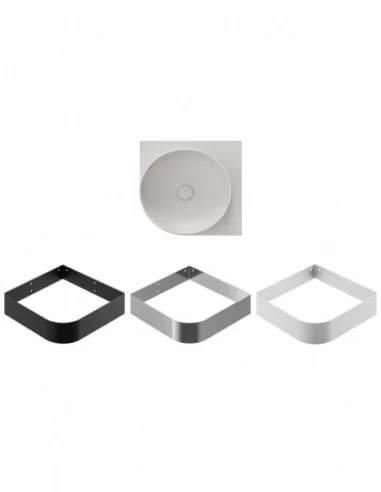 Praustuvas Yard 45 C, be skylės, Smoke grey, RAVAK