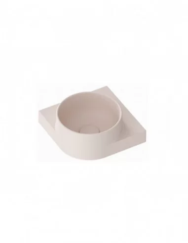 Mini praustuvas Yard 28 C, su skyle maišytuvui, Alabaster pink, RAVAK