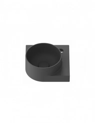 Mini praustuvas Yard 28 C, su skyle maišytuvui, Antracitas, RAVAK