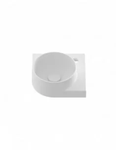 Mini praustuvas Yard 28 C, su skyle maišytuvui, Baltas matinis, RAVAK