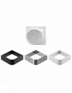 Mini praustuvas Yard 28 C, su skyle maišytuvui, Baltas matinis, RAVAK