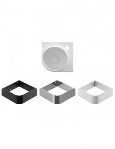 Mini praustuvas Yard 28 C, su skyle maišytuvui, Baltas matinis, RAVAK