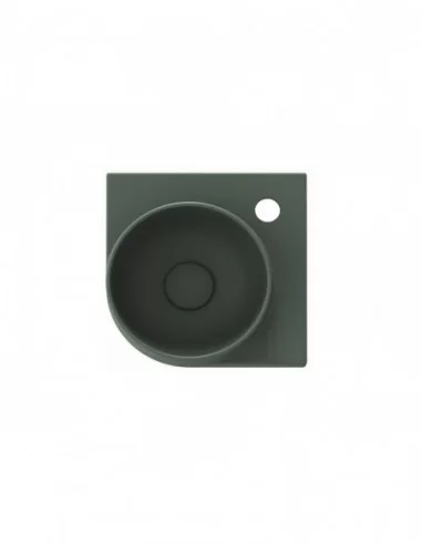 Mini praustuvas Yard 28 C, su skyle maišytuvui, Grey green, RAVAK