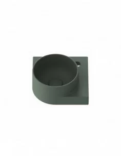 Mini praustuvas Yard 28 C, su skyle maišytuvui, Grey green, RAVAK