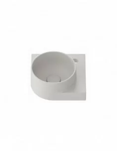 Mini praustuvas Yard 28 C, su skyle maišytuvui, Smoke grey, RAVAK