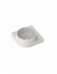 Mini praustuvas Yard 28 C, su skyle maišytuvui, Smoke grey, RAVAK