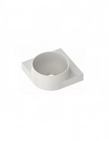 Mini praustuvas Yard 28 C, su skyle maišytuvui, Smoke grey, RAVAK