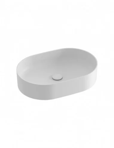 Praustuvas Ceramic Slim O, Baltas matinis, RAVAK