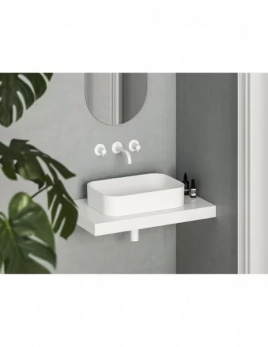 Praustuvas Ceramic Slim R, Baltas matinis, RAVAK