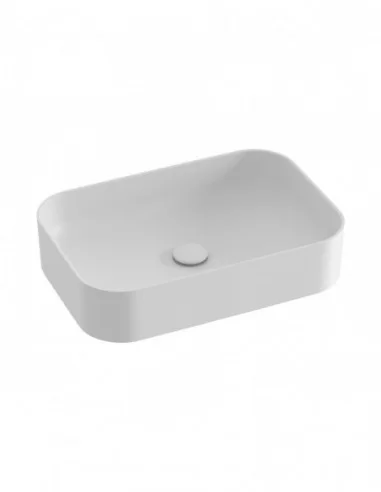 Praustuvas Ceramic Slim R, Baltas matinis, RAVAK