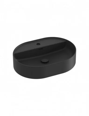 Praustuvas Ceramic Slim Shelf O, Juodas matinis, RAVAK