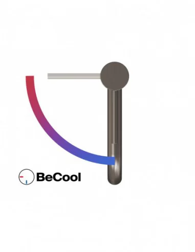 Praustuvo maišytuvas Espirit BeCool ES 012.01, Šlifuotas grafitas, RAVAK