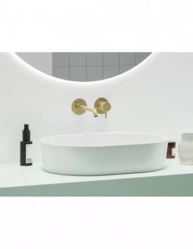 Paslėptas Espirit ES 019.00 praustuvo maišytuvas, skirtas montuoti su R-box, Šlifuoto aukso, RAVAK