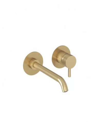 Paslėptas Espirit ES 019.00 praustuvo maišytuvas, skirtas montuoti su R-box, Šlifuoto aukso, RAVAK