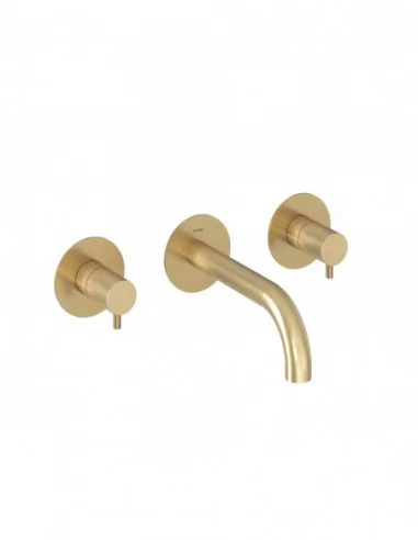 Paslėpto montavimo Espirit praustuvo maišytuvas su korpusu ES 019.00, Šlifuoto aukso, RAVAK