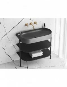 Paslėpto montavimo Espirit praustuvo maišytuvas su korpusu ES 019.00, Šlifuoto aukso, RAVAK