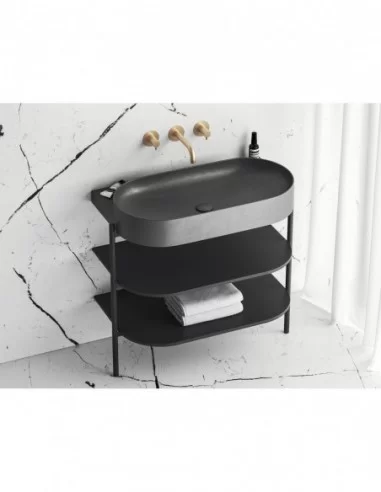 Paslėpto montavimo Espirit praustuvo maišytuvas su korpusu ES 019.00, Šlifuoto aukso, RAVAK