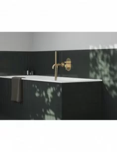 Paslėpto montavimo Espirit maišytuvas su automatiniu jungikliu, Šlifuoto aukso, RAVAK