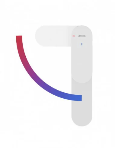 Praustuvo maišytuvas Eleganta BeCool EL 012.01, Baltas matinis, RAVAK