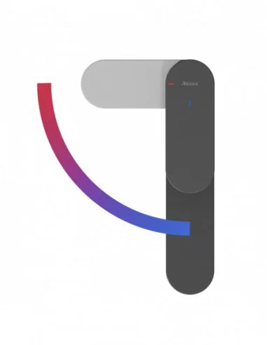 Praustuvo maišytuvas Eleganta BeCool EL 012.01, Juodas matinis, RAVAK