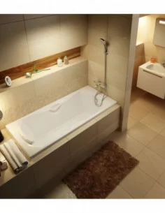 Termostatinis sieninis vonios/dušo maišytuvas TE 082.00/150, Blizgus chromas, RAVAK