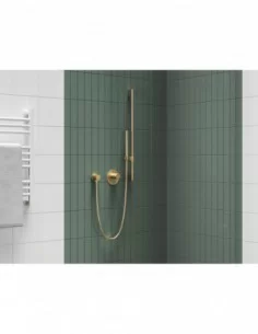 Dušo stovas su reguliuojamu laikikliu, 70 cm, Šlifuoto aukso, RAVAK