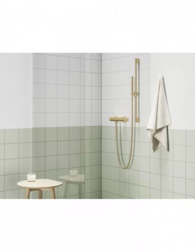 Dušo stovas su reguliuojamu laikikliu, 70 cm, Šlifuoto aukso, RAVAK