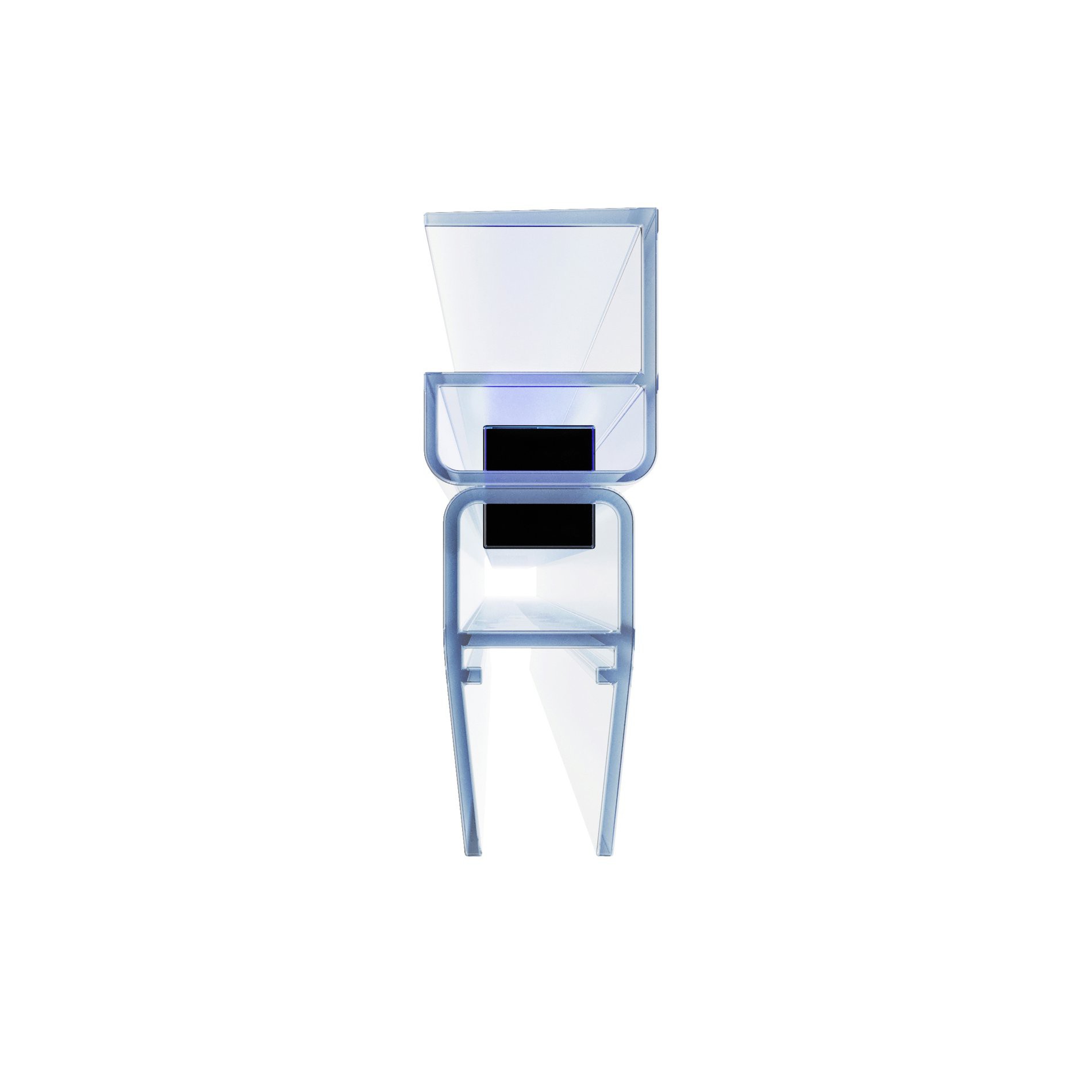 Smartline Machine Glass Magnetai Brilliant/GlassLine/SmartLine/Matrix/10°/Blix, RAVAK | adm...