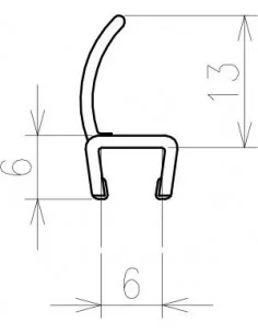 Vertikali sandarinimo juosta Pivot, Nexty, RAVAK