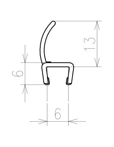 Vertikali sandarinimo juosta Pivot, Nexty, RAVAK