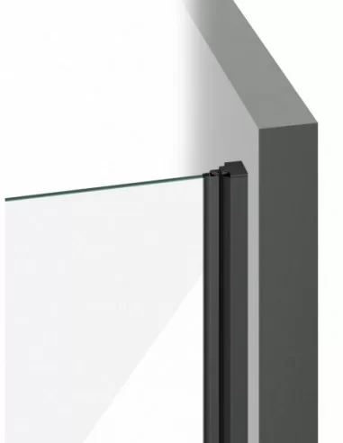 Dušo durys Cool! COSD2, Juoda, RAVAK