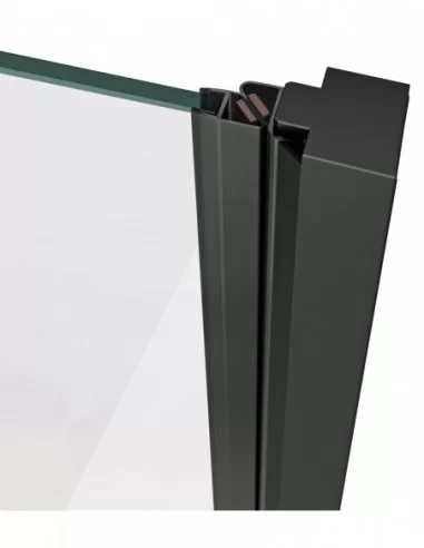 Dušo durys Cool! COSD2, Juoda, RAVAK