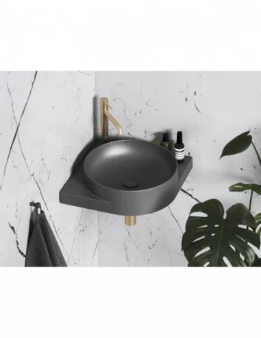 Fiksuota Flat praustuvo sifono galvutė, Antracitas, RAVAK