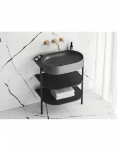 Fiksuota Flat praustuvo sifono galvutė, Antracitas, RAVAK