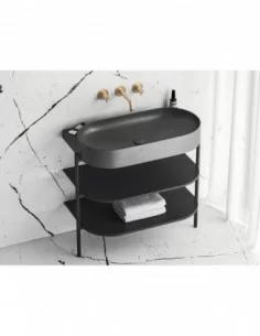 Fiksuota Flat praustuvo sifono galvutė, Antracitas, RAVAK