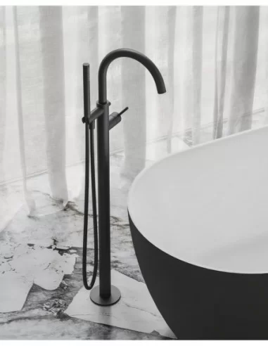 Grindinis vonios maišytuvas Espirit, Juodas matinis, RAVAK