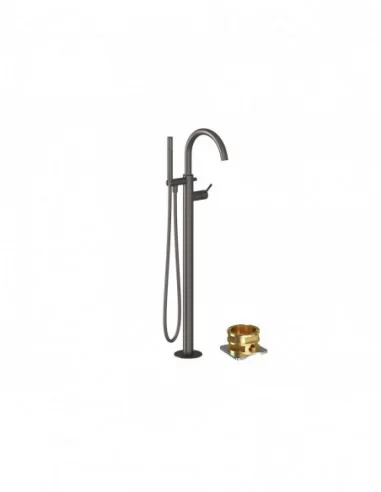 Grindinis vonios maišytuvas Espirit, Šlifuotas grafitas, RAVAK