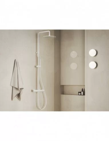 Dušo stovas Espirit, Baltas matinis, RAVAK